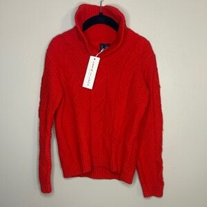 Janie and Jack Vibrant Red Knit Sweater